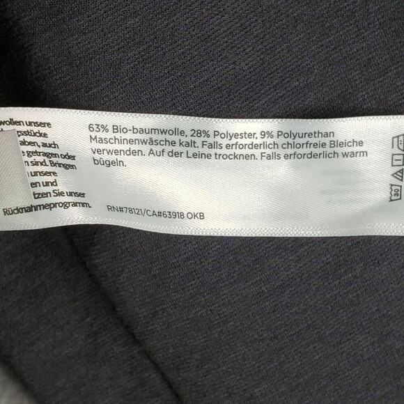 Eileen Fisher Jacket Blazer Full Zip Collarless Black Size XL Pockets - Picture 6 of 8